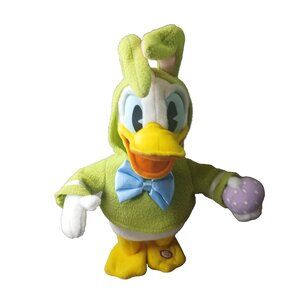 Hallmark Donald Duck Animated Plush DONT PULL MY EARS Easter Disney Bunny USED